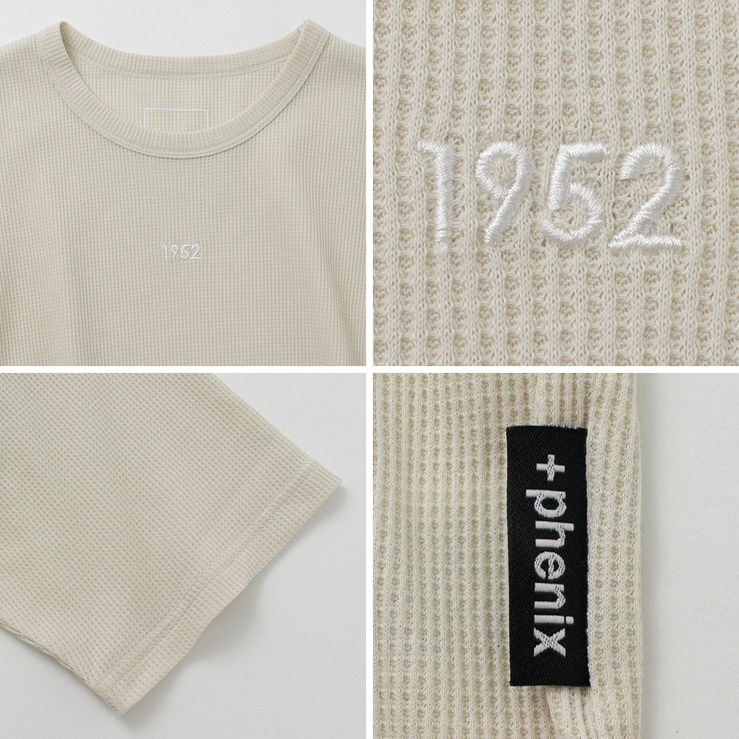 【30%OFF】+phenix(プラスフェニックス) ワッフル 37.5 Tシャツ