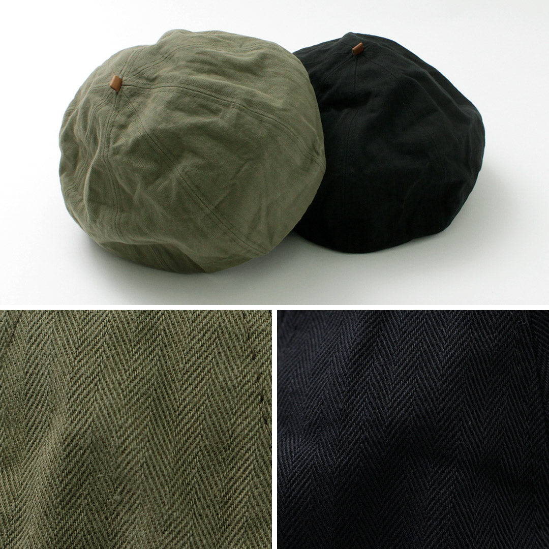 【30%OFF】HIGHER(ハイアー)別注 ヴィンテージヘリンボン ベレー