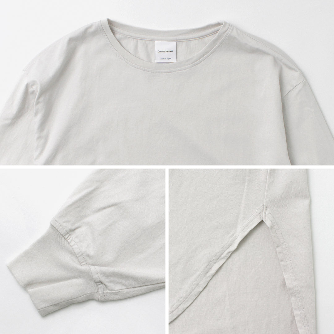 【30%OFF】COMMENCEMENT(コメンスメント) チュニック ロングスリーブTシャツ