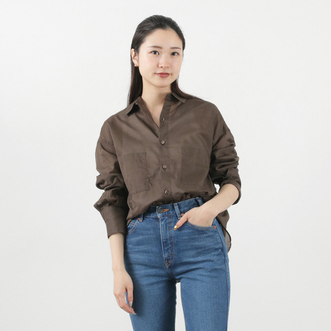 【30%OFF】THE FLATS(ザ フラッツ) オーバーサイズ ポケットシャツ
