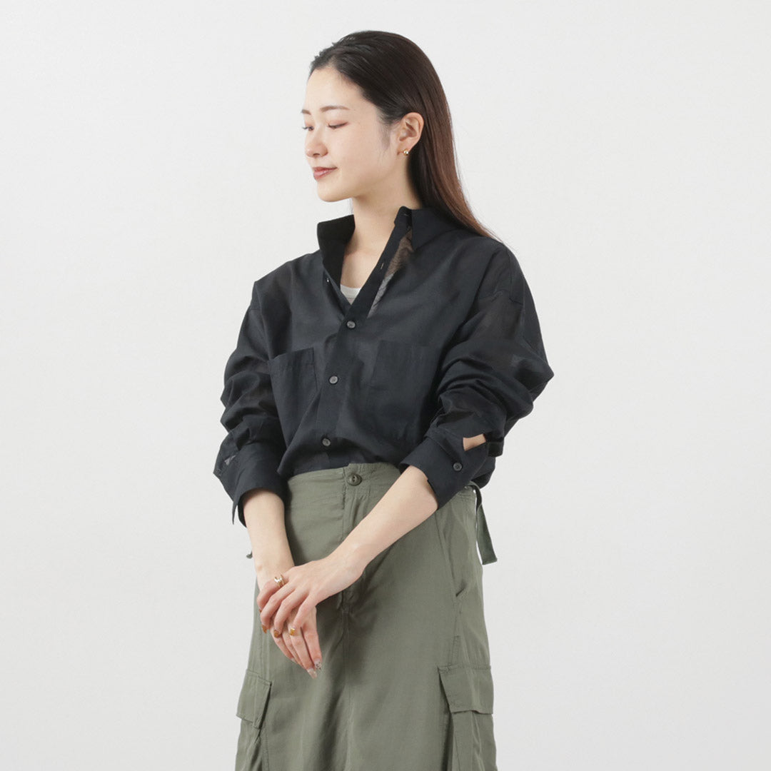 【30%OFF】THE FLATS(ザ フラッツ) オーバーサイズ ポケットシャツ