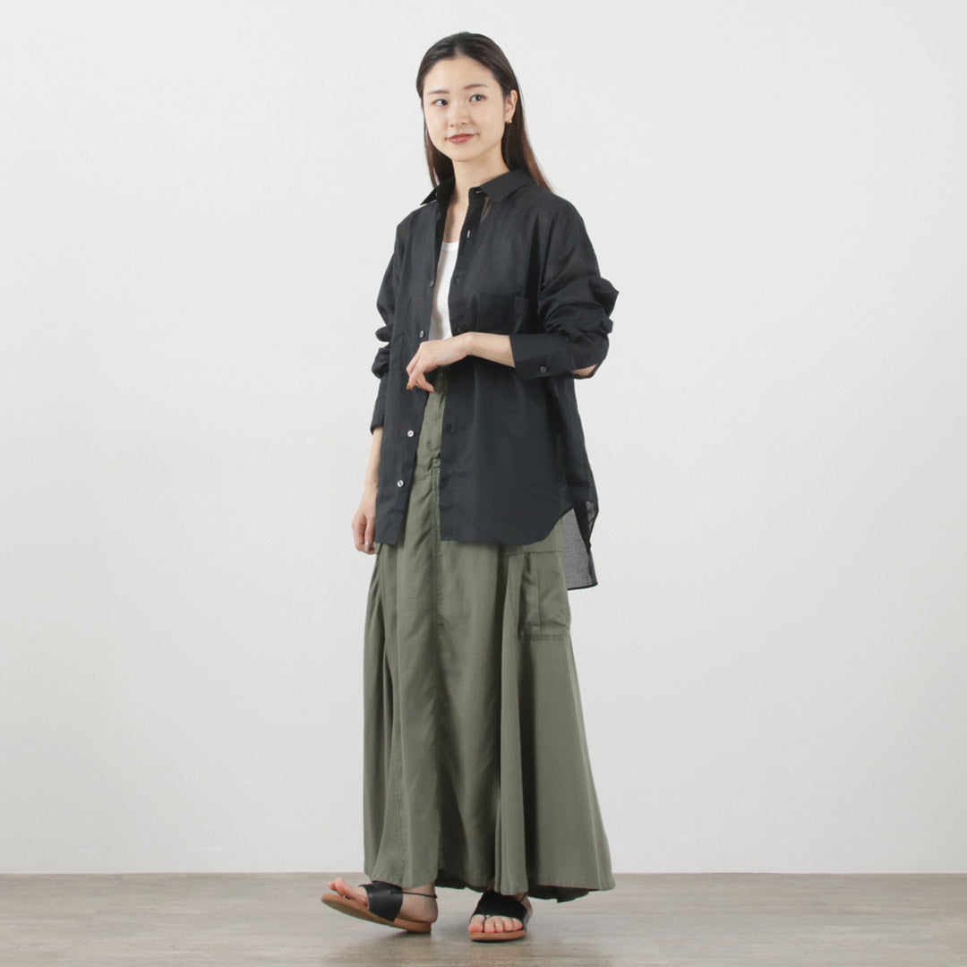 【30%OFF】THE FLATS(ザ フラッツ) オーバーサイズ ポケットシャツ
