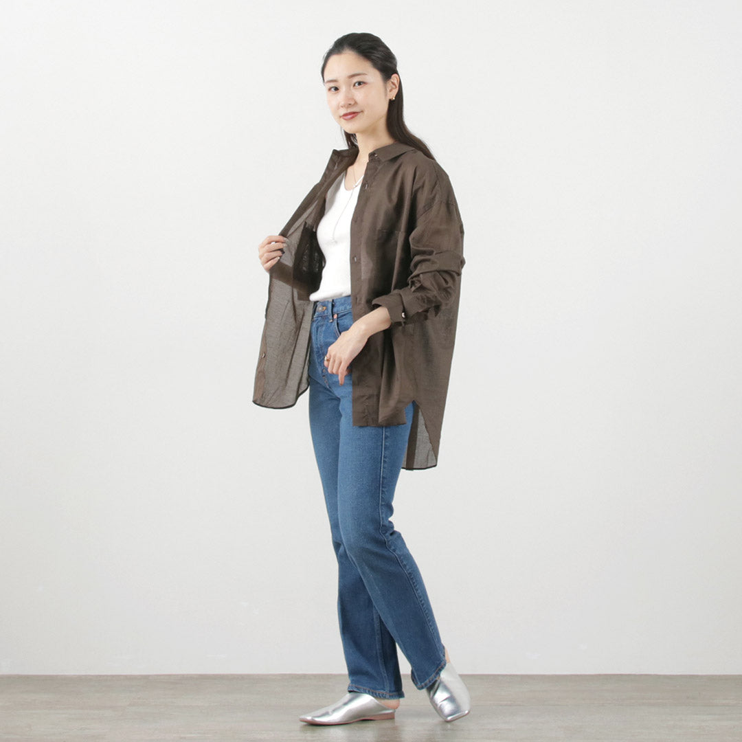 【30%OFF】THE FLATS(ザ フラッツ) オーバーサイズ ポケットシャツ