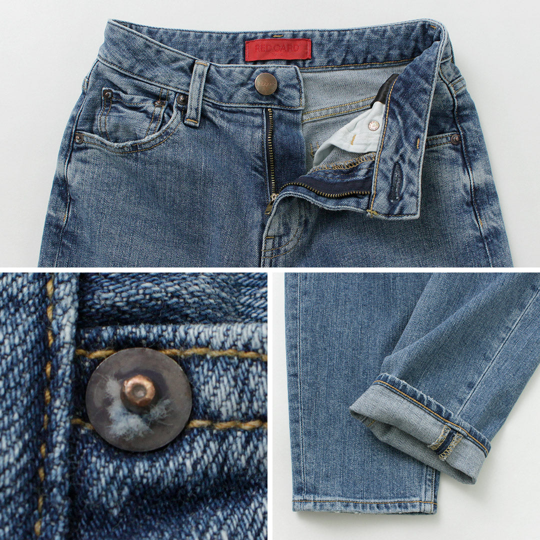 【30%OFF】RED CARD(レッドカード) ベス テーパード ロールアップデニム