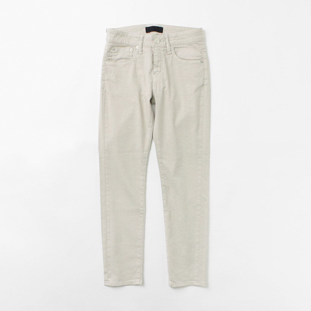 【50%OFF】RED CARD(レッドカード) 30thアニバーサリー ミッドライズ スリムテーパード リネン混ストレッチ