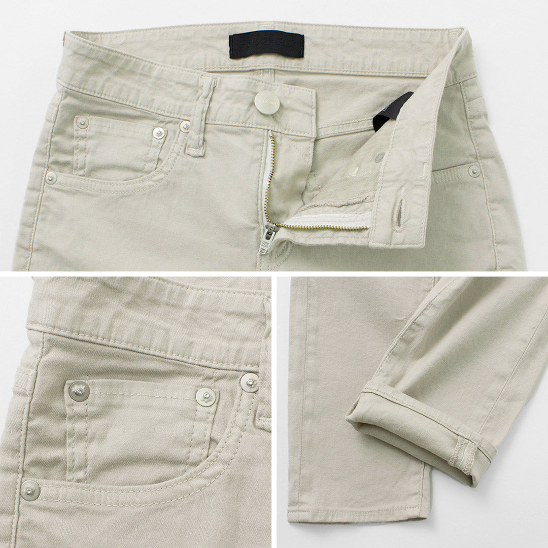 【50%OFF】RED CARD(レッドカード) 30thアニバーサリー ミッドライズ スリムテーパード リネン混ストレッチ