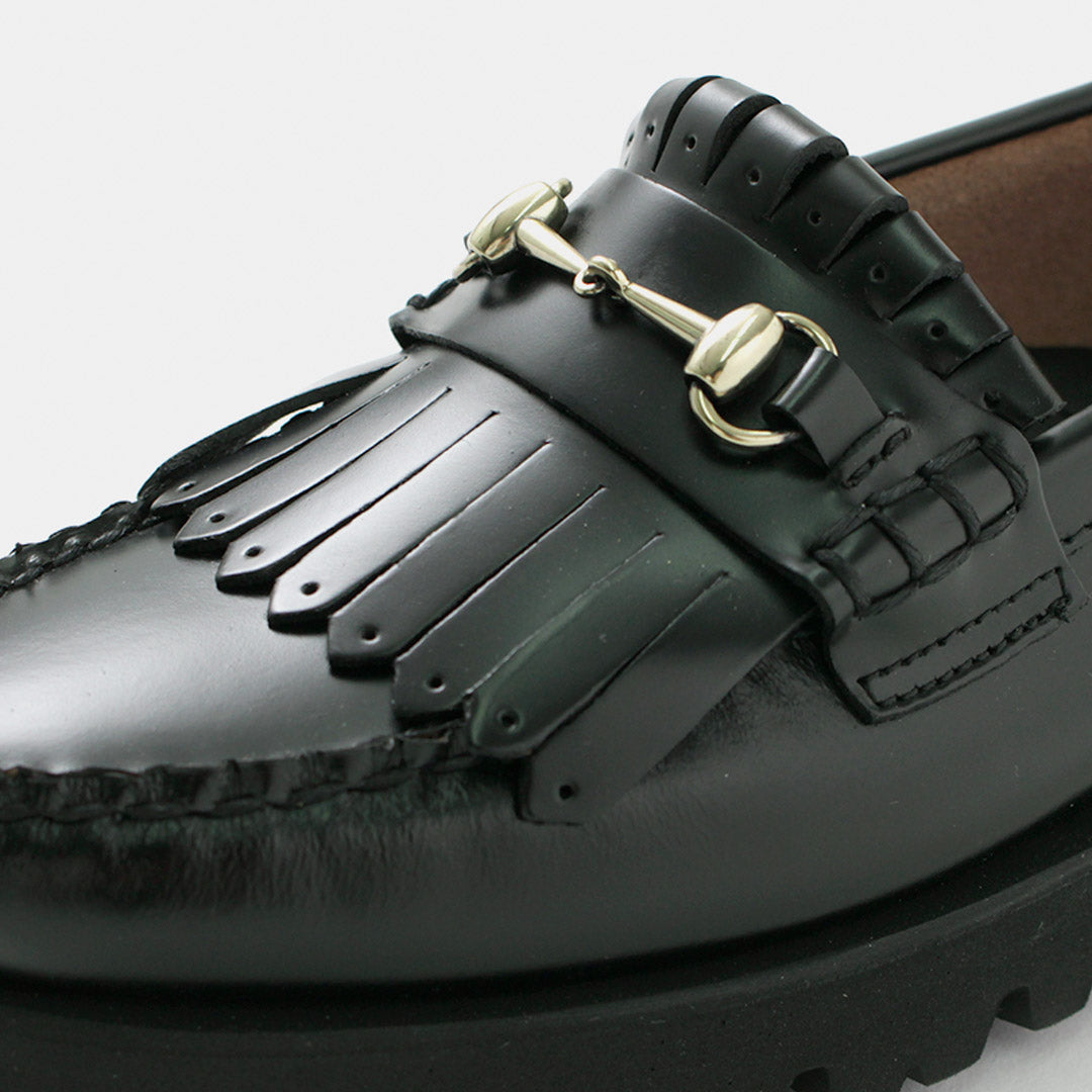 【30%OFF】G.H.BASS(ジーエイチバス) WEEJUN 90S キルト&ビット ローファー 厚底