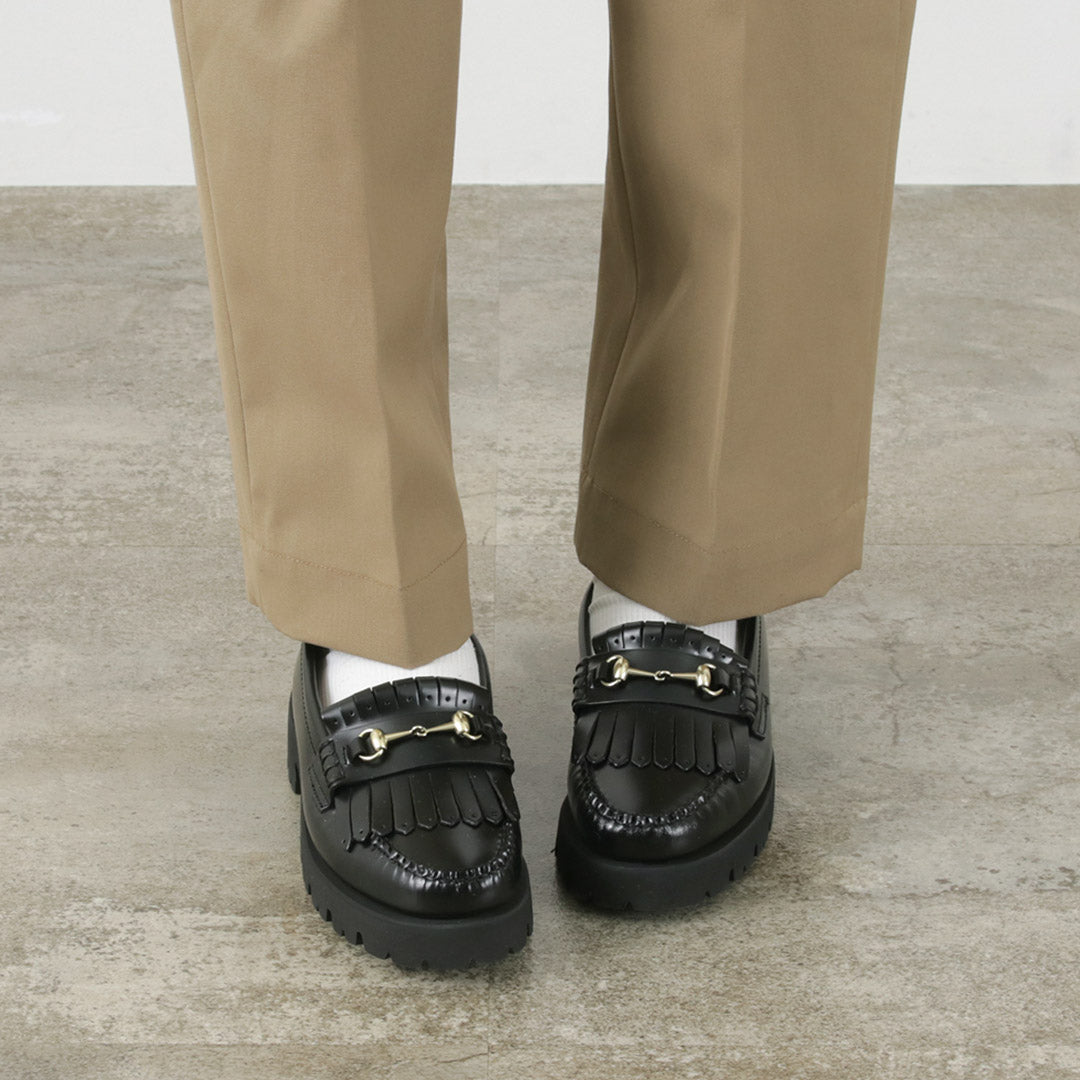 【30%OFF】G.H.BASS(ジーエイチバス) WEEJUN 90S キルト&ビット ローファー 厚底