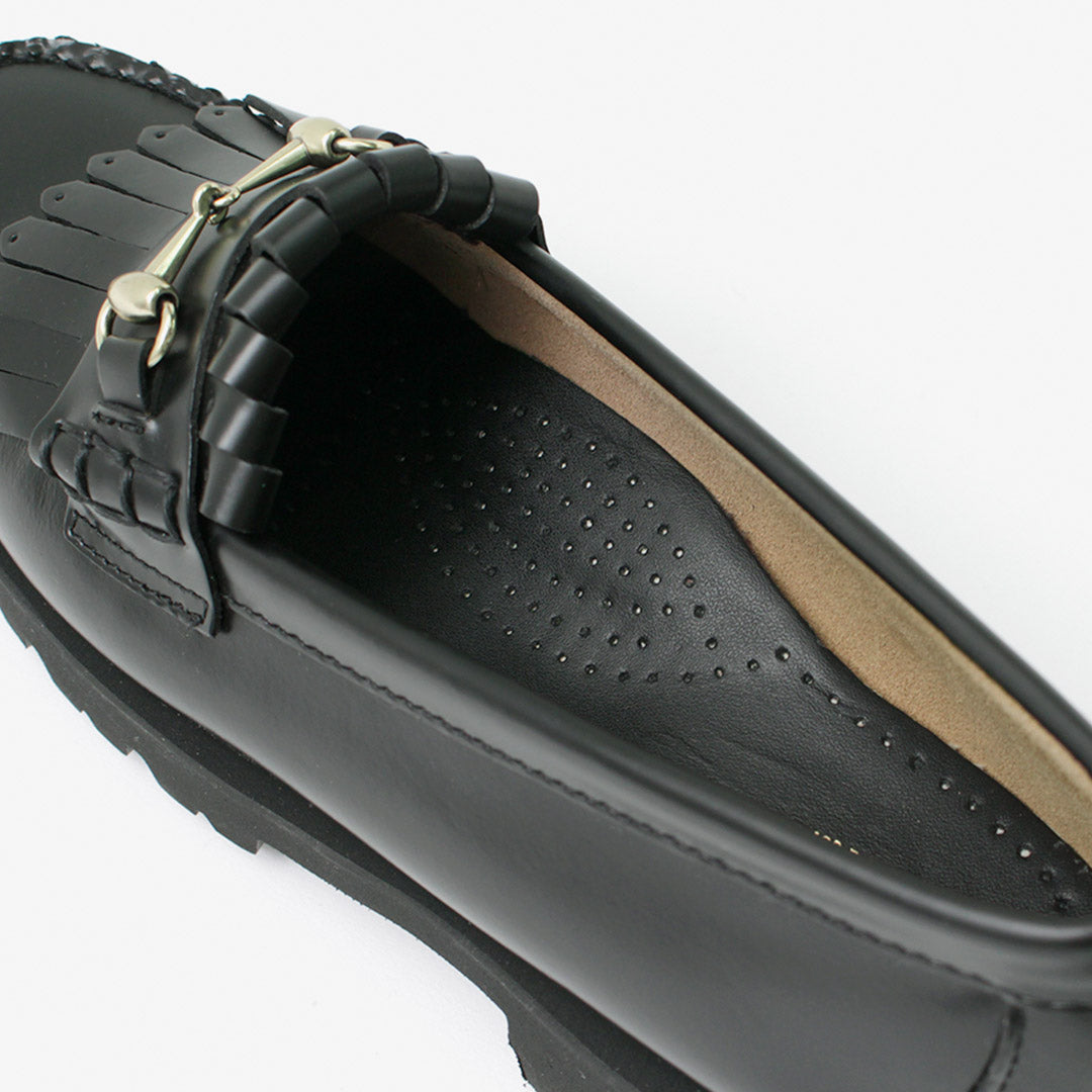 【30%OFF】G.H.BASS(ジーエイチバス) WEEJUN 90S キルト&ビット ローファー 厚底