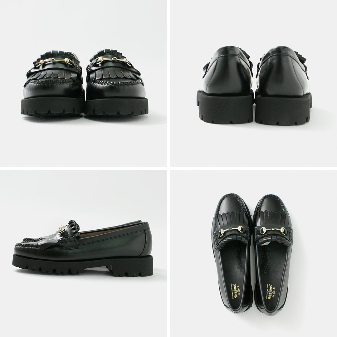 【30%OFF】G.H.BASS(ジーエイチバス) WEEJUN 90S キルト&ビット ローファー 厚底