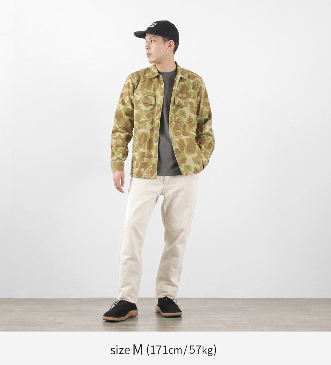 FOB FACTORY(FOBファクトリー) F0516 コットンヘンプ ヘリンボーン トラウザー