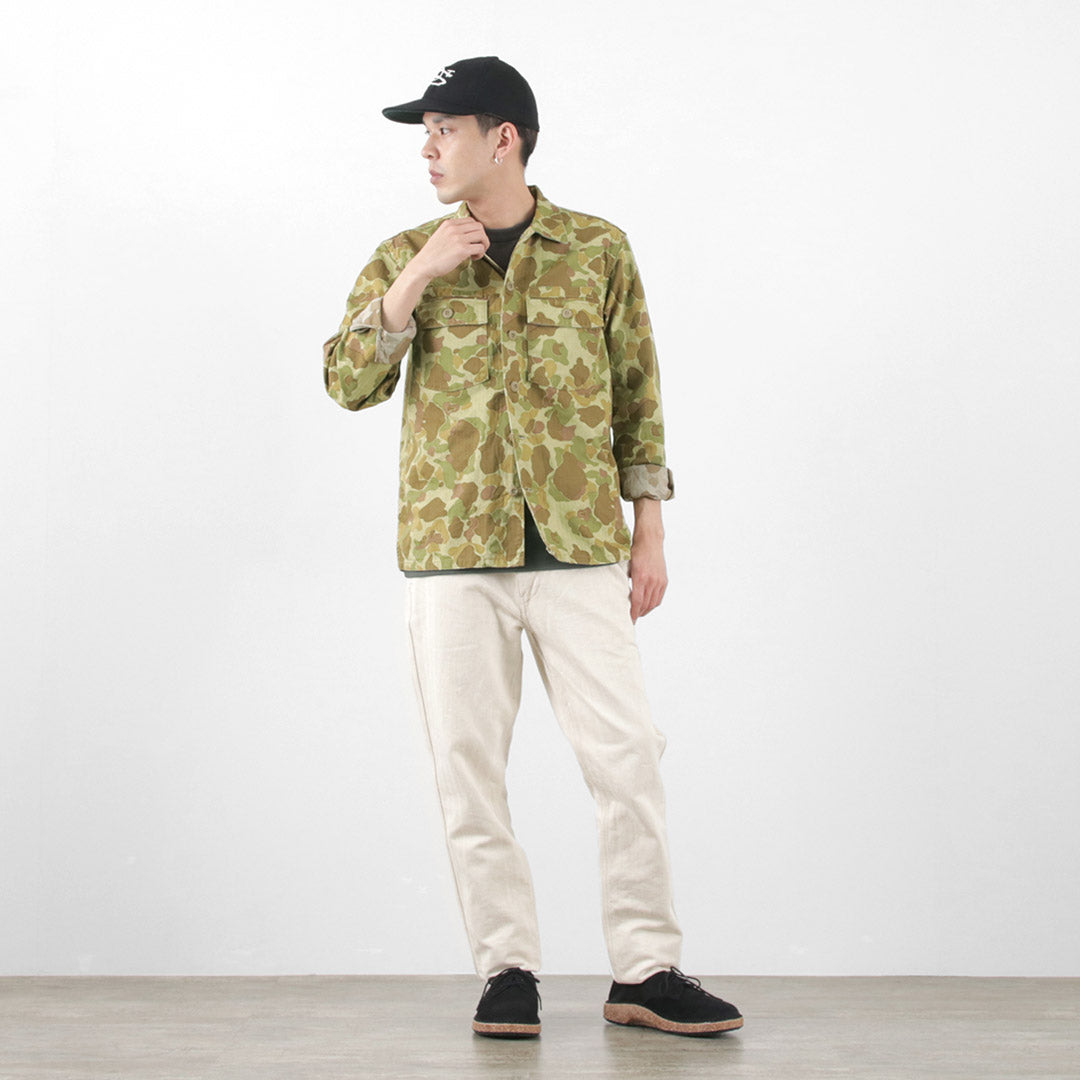 FOB FACTORY(FOBファクトリー) F2362 ファティーグシャツジャケット カモ柄
