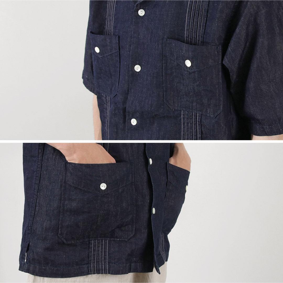 【20%OFF】FOB FACTORY(FOBファクトリー) F3491 キューバシャツ