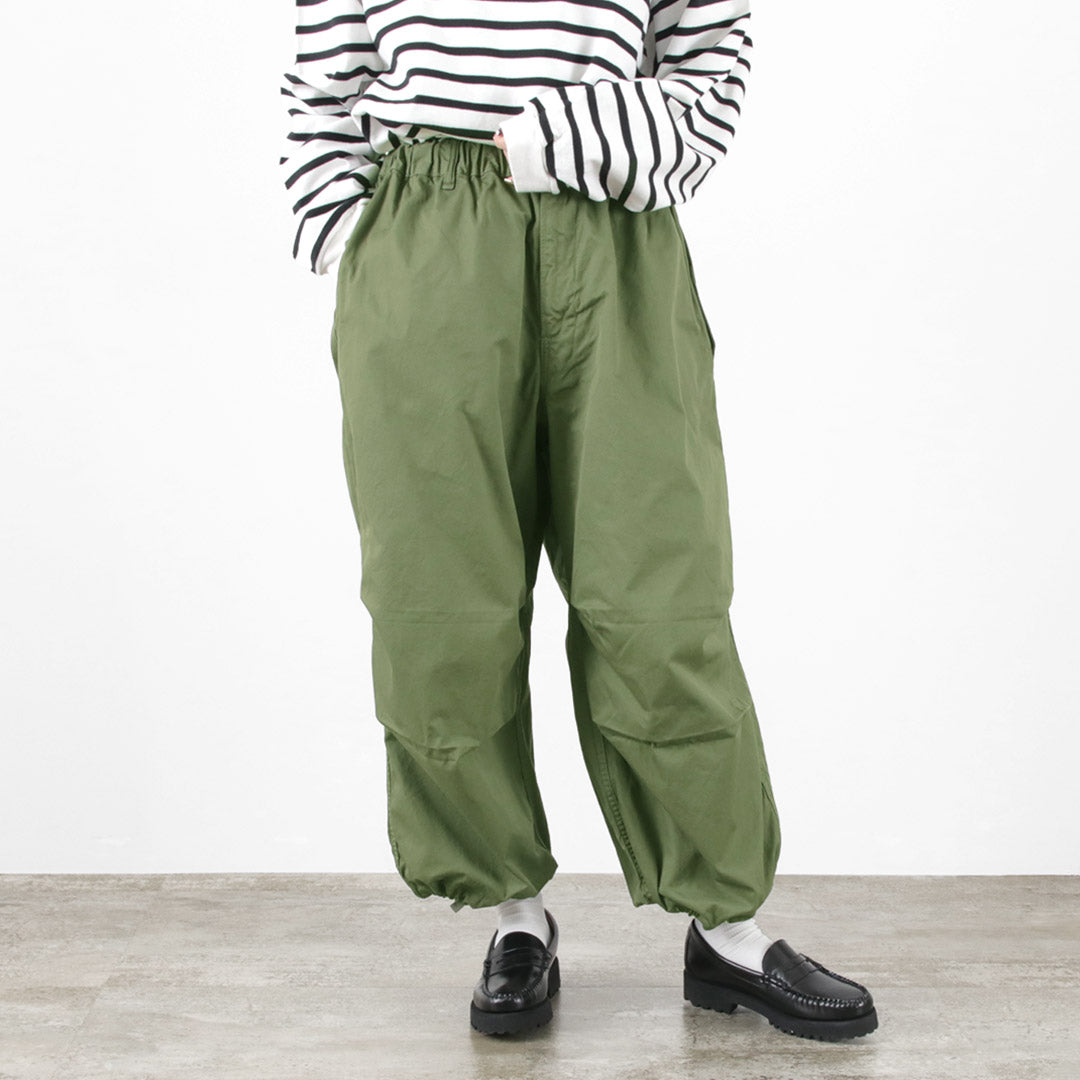 【50%OFF】HARVESTY(ハーベスティ) オーバーパンツ 60/2ギャバ / レディース ボトムス ワイド ゆったり 綿 コットン ミリタリー OVER PANTS【セール】