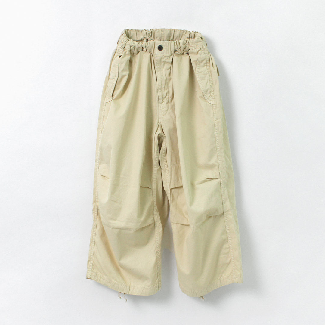 【50%OFF】HARVESTY(ハーベスティ) オーバーパンツ 60/2ギャバ / レディース ボトムス ワイド ゆったり 綿 コットン ミリタリー OVER PANTS【セール】