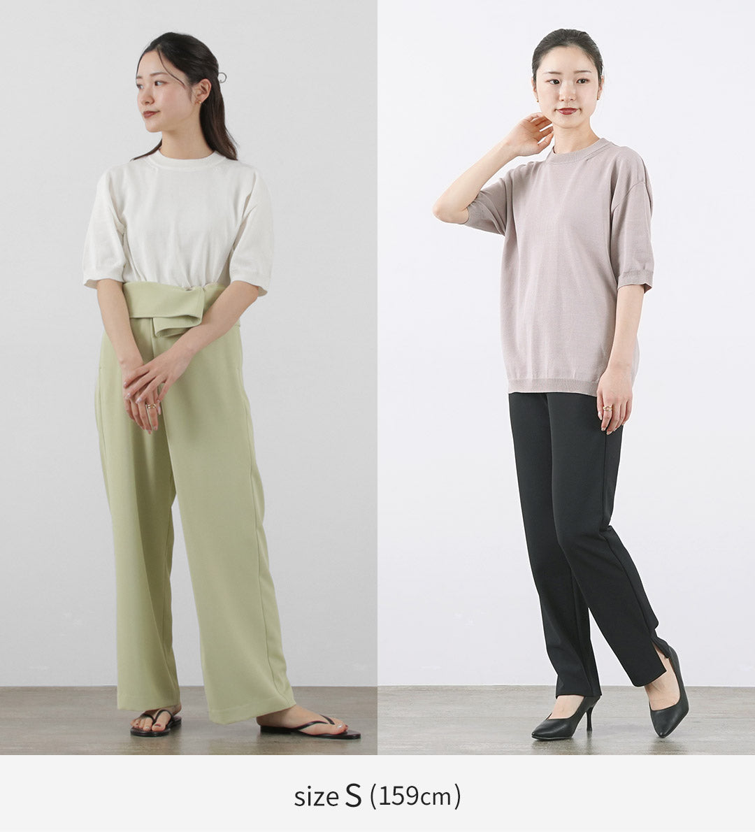 【50%OFF】SOGLIA(ソリア) コットン フィット シームレス ニットTシャツ