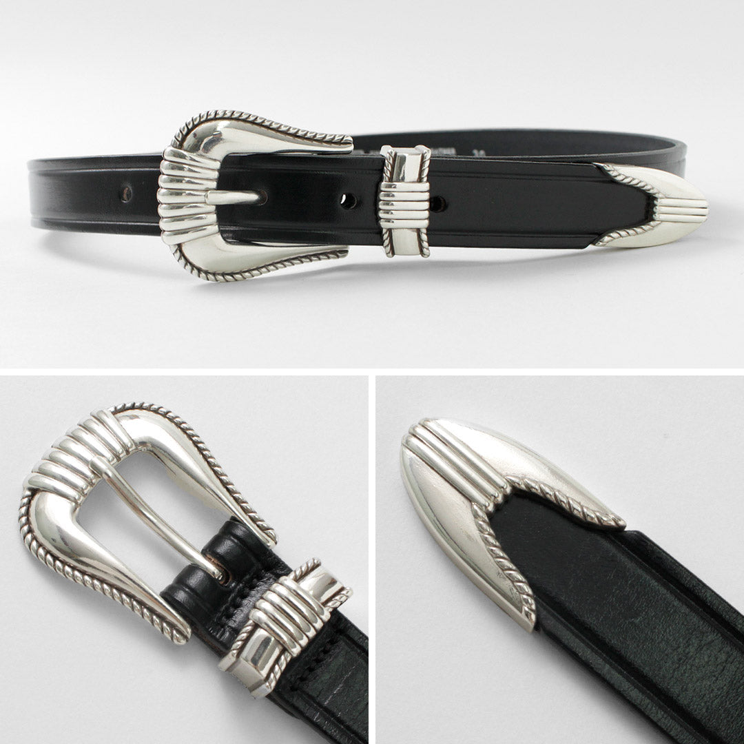 TORY LEATHER(トリーレザー) 3ピース シルバーバックルベルト