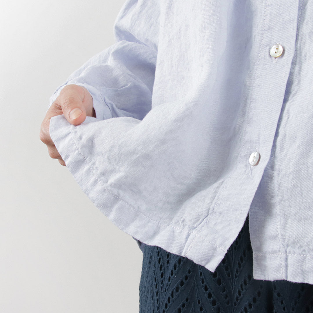 【50%OFF】TUMUGU(ツムグ) ソリトリネン フードブラウス