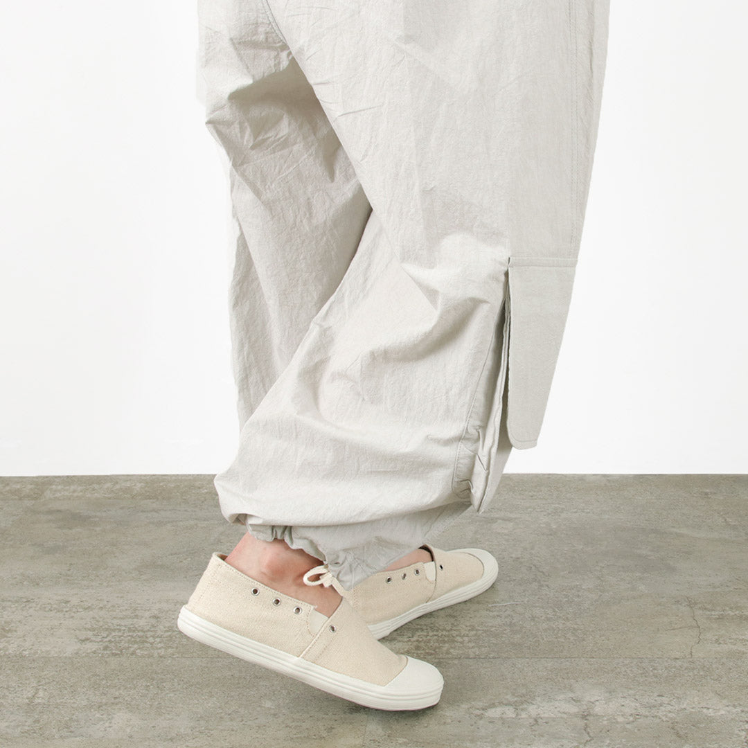 【50%OFF】TUMUGU(ツムグ) コットンリネンタイプライター フィナージュ カーゴパンツ