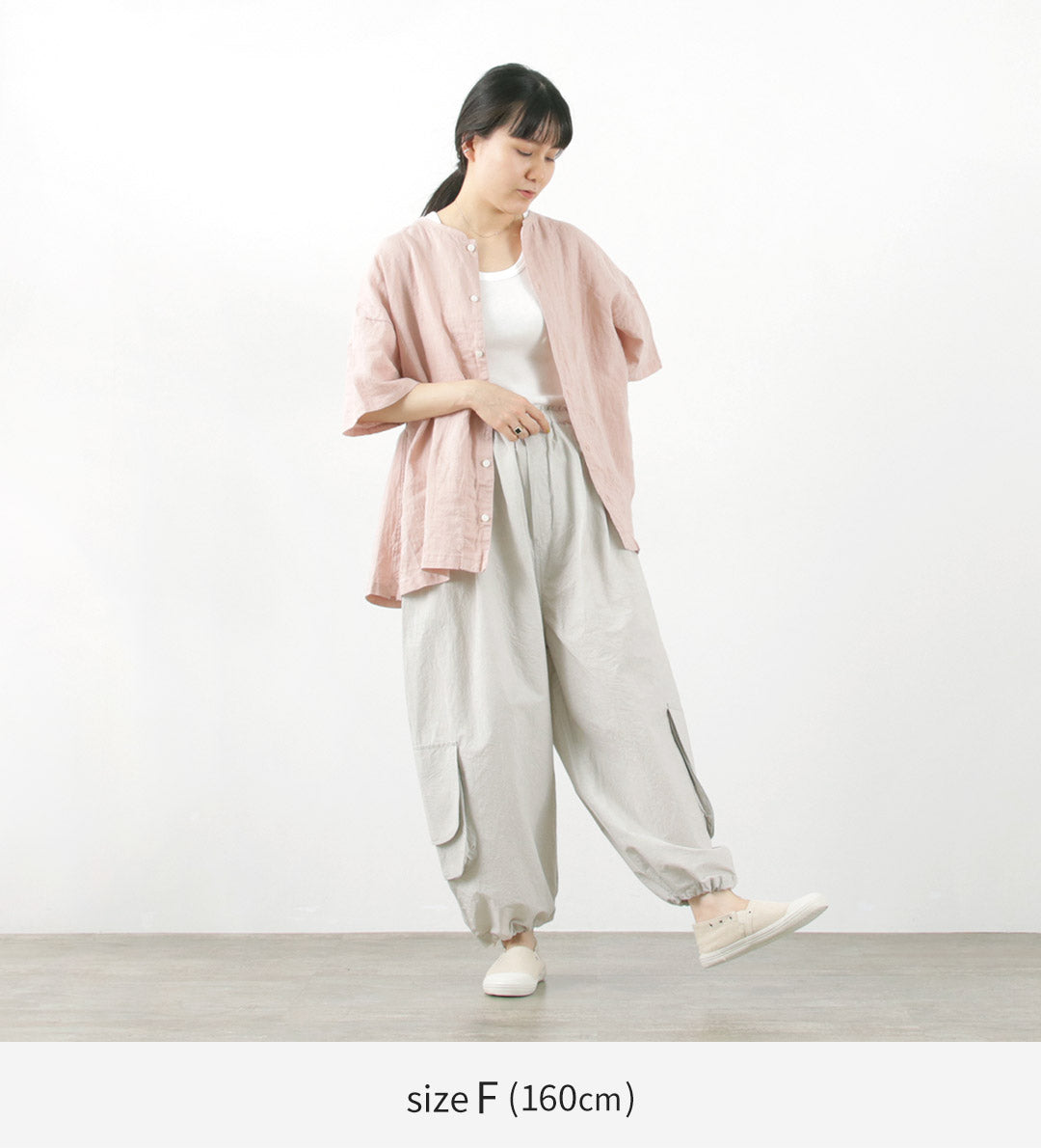 【50%OFF】TUMUGU(ツムグ) コットンリネンタイプライター フィナージュ カーゴパンツ