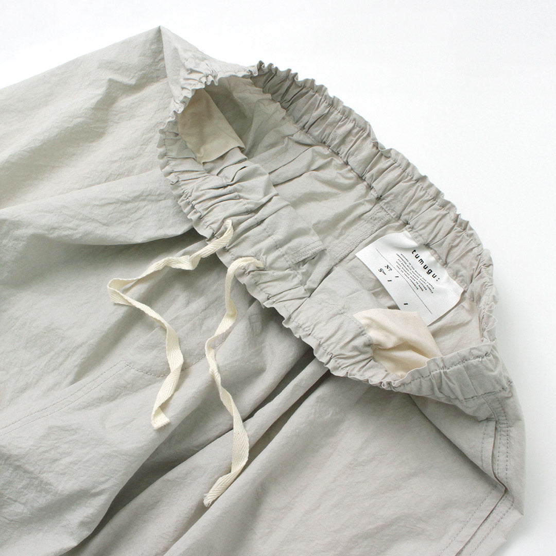 【50%OFF】TUMUGU(ツムグ) コットンリネンタイプライター フィナージュ カーゴパンツ