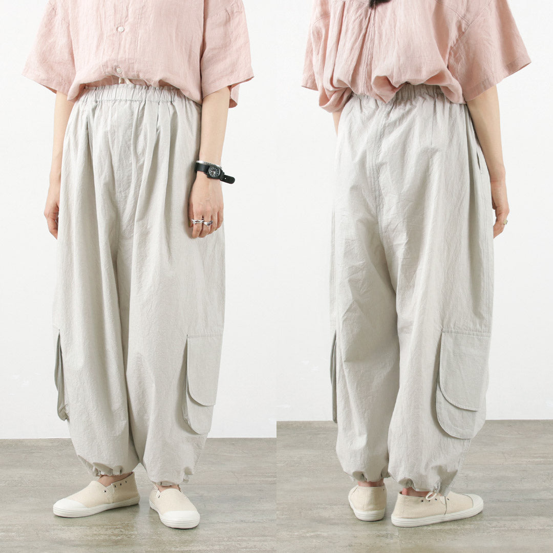 【50%OFF】TUMUGU(ツムグ) コットンリネンタイプライター フィナージュ カーゴパンツ