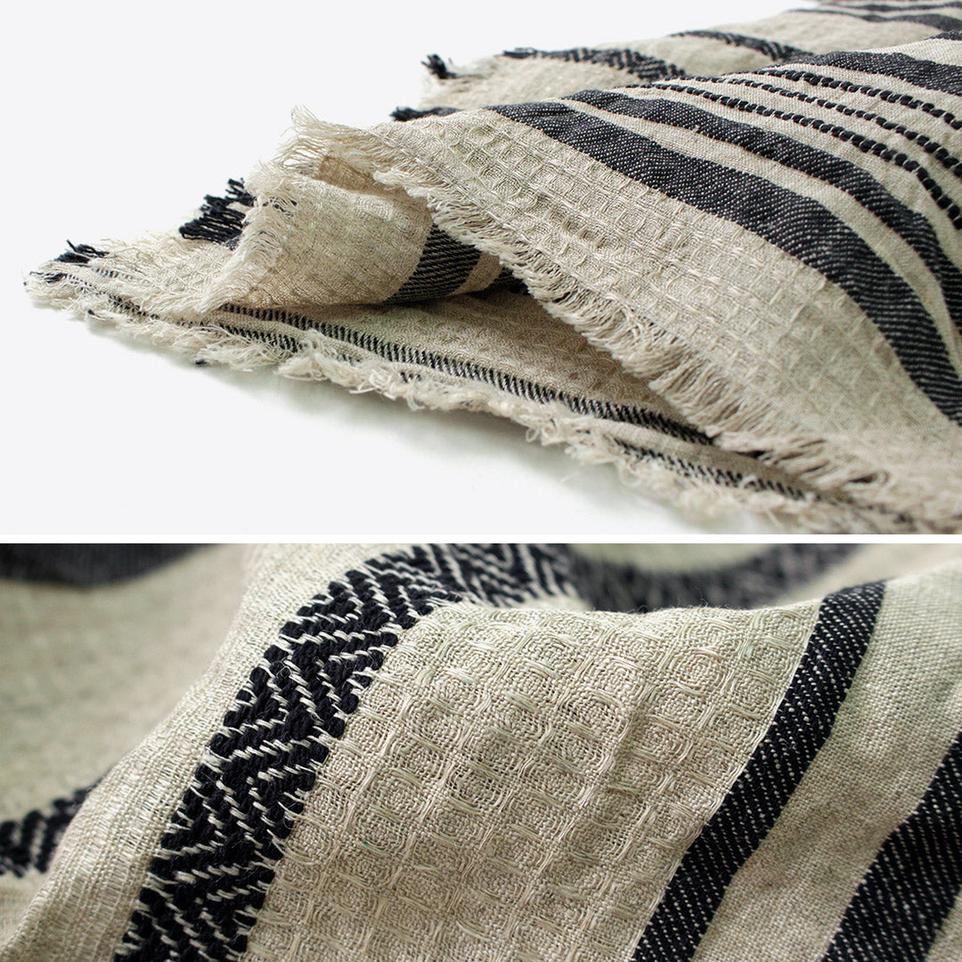 【50%OFF】TUMUGU(ツムグ) ジャガードストライプ ストール