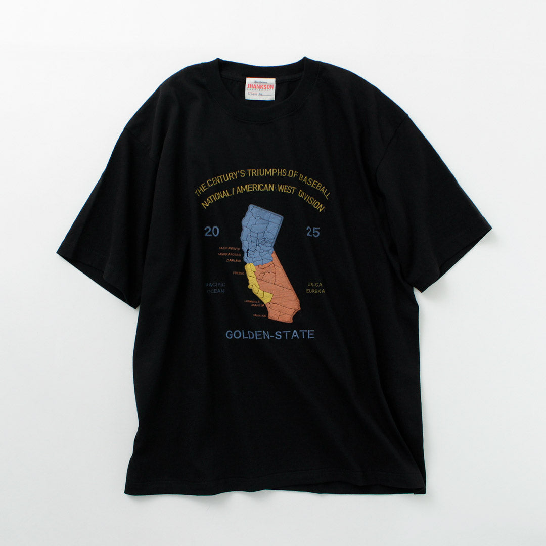 【30%OFF】JHANKSON(ジャンクソン) カルフォルニア マップ ショートスリーブ Tシャツ