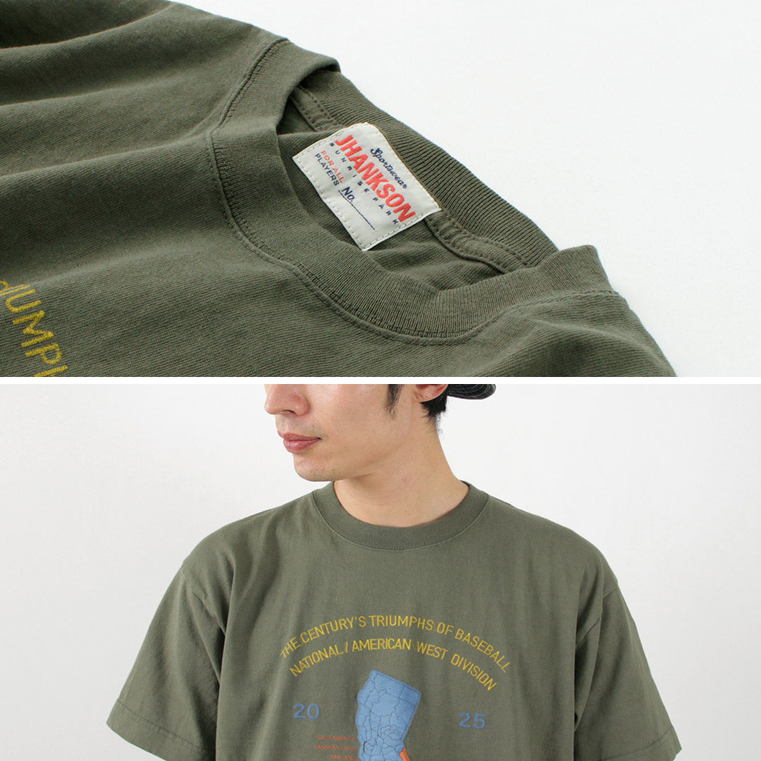 【30%OFF】JHANKSON(ジャンクソン) カルフォルニア マップ ショートスリーブ Tシャツ