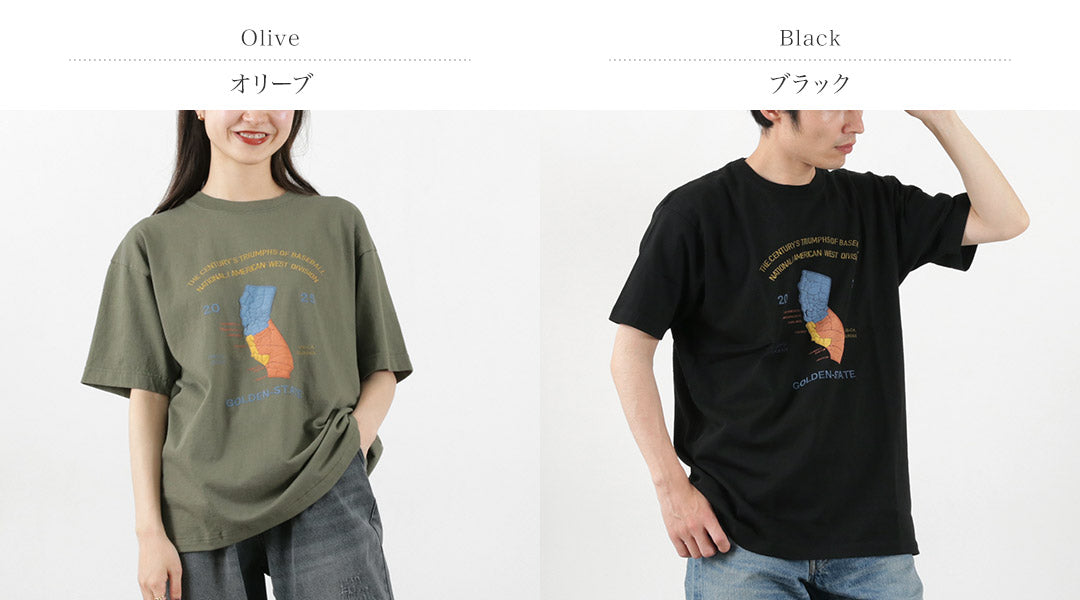 【30%OFF】JHANKSON(ジャンクソン) カルフォルニア マップ ショートスリーブ Tシャツ
