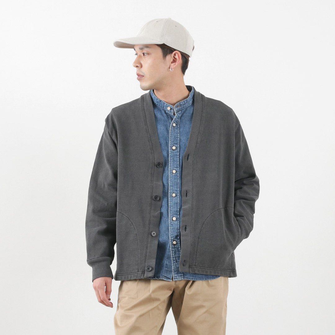 【50%OFF】SI(エスアイ) モス ステッチ ピグメント カーディガン