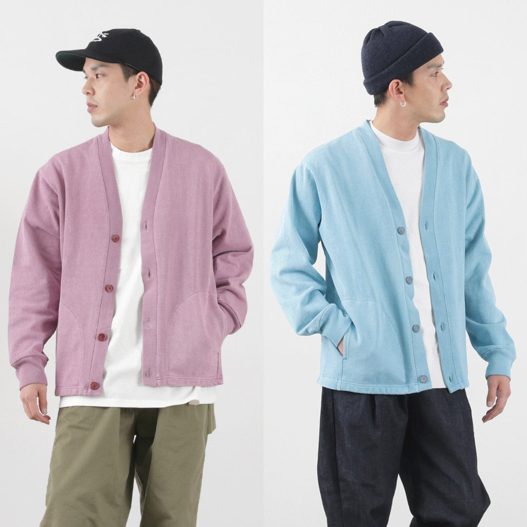 【50%OFF】SI(エスアイ) モス ステッチ ピグメント カーディガン