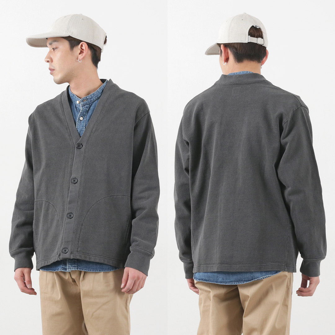 【50%OFF】SI(エスアイ) モス ステッチ ピグメント カーディガン