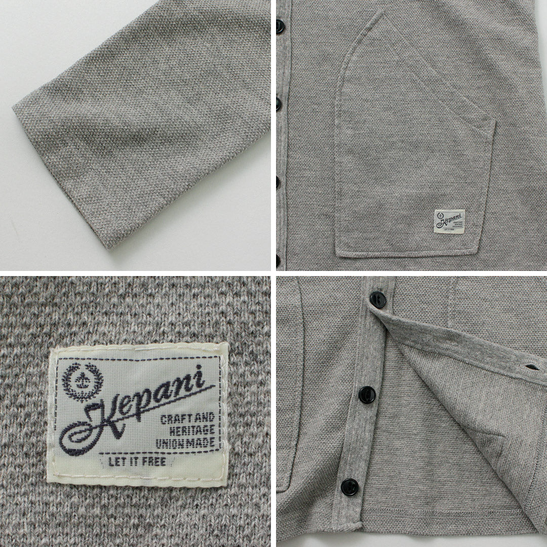 【30%OFF】KEPANI(ケパニ) カノコ カーディガン