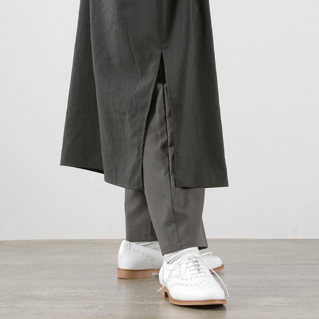 【30%OFF】mizuiro ind(ミズイロインド) ワイド シャツカラー コート / レディース アウター ライトアウター ロング ワンピース シャツワンピース 長袖【セール】