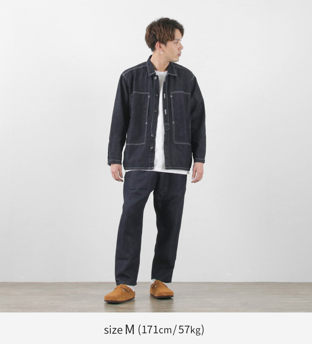 JAPAN BLUE JEANS(ジャパンブルージーンズ) 別注 RJB7590 コットンリネンデニム イージーパンツ