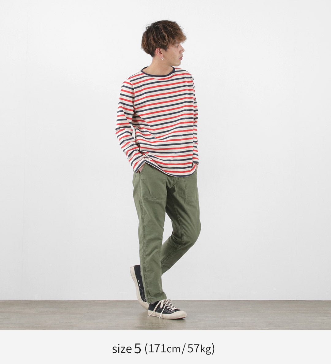 【30%OFF】TIEASY(ティージー) HDCS ボートネック ボーダー バスクシャツ