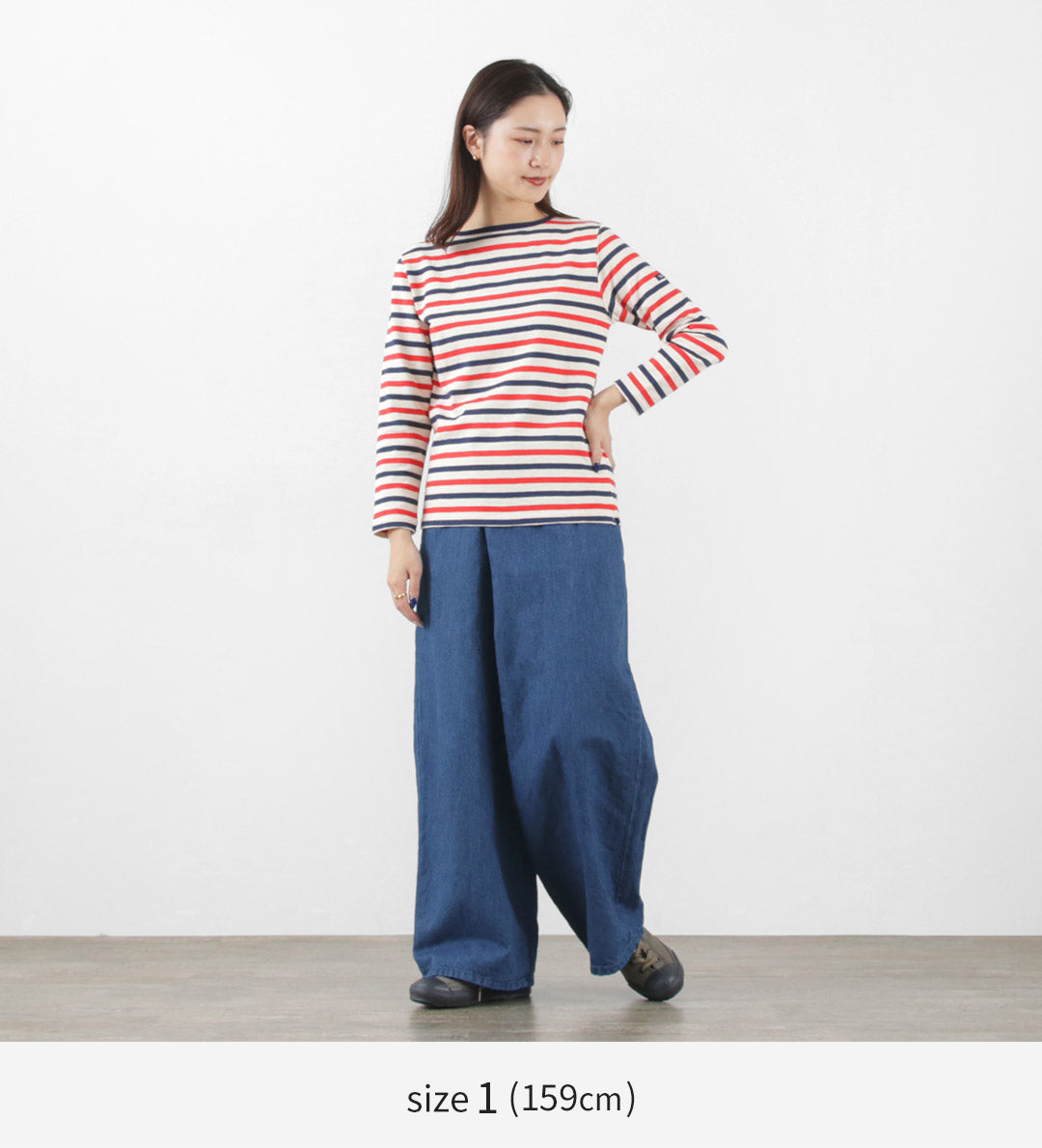 【30%OFF】TIEASY(ティージー) HDCS ボートネック ボーダー バスクシャツ