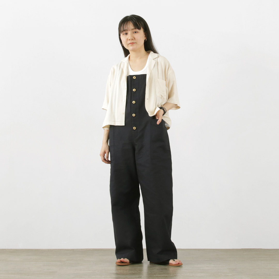 【30%OFF】UNIVERSAL OVERALL(ユニバーサルオーバーオール) レーヨンツイル オープンカラーシャツ