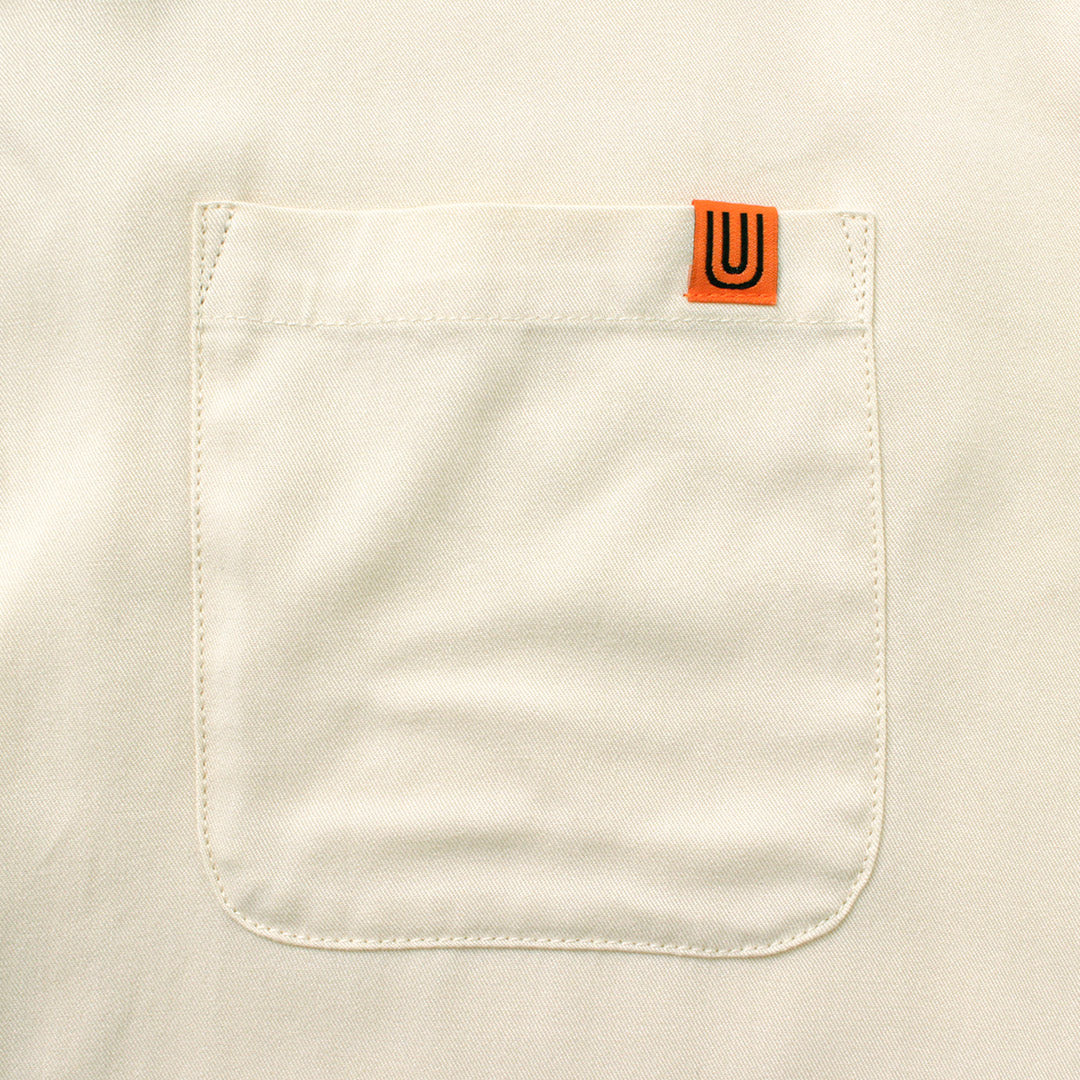 【30%OFF】UNIVERSAL OVERALL(ユニバーサルオーバーオール) レーヨンツイル オープンカラーシャツ
