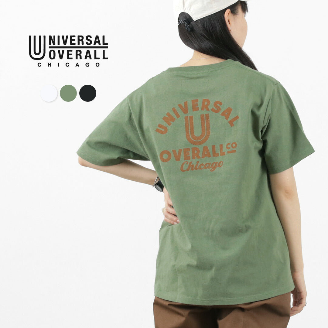 【30%OFF】UNIVERSAL OVERALL(ユニバーサルオーバーオール) USコットン バックプリントTEE