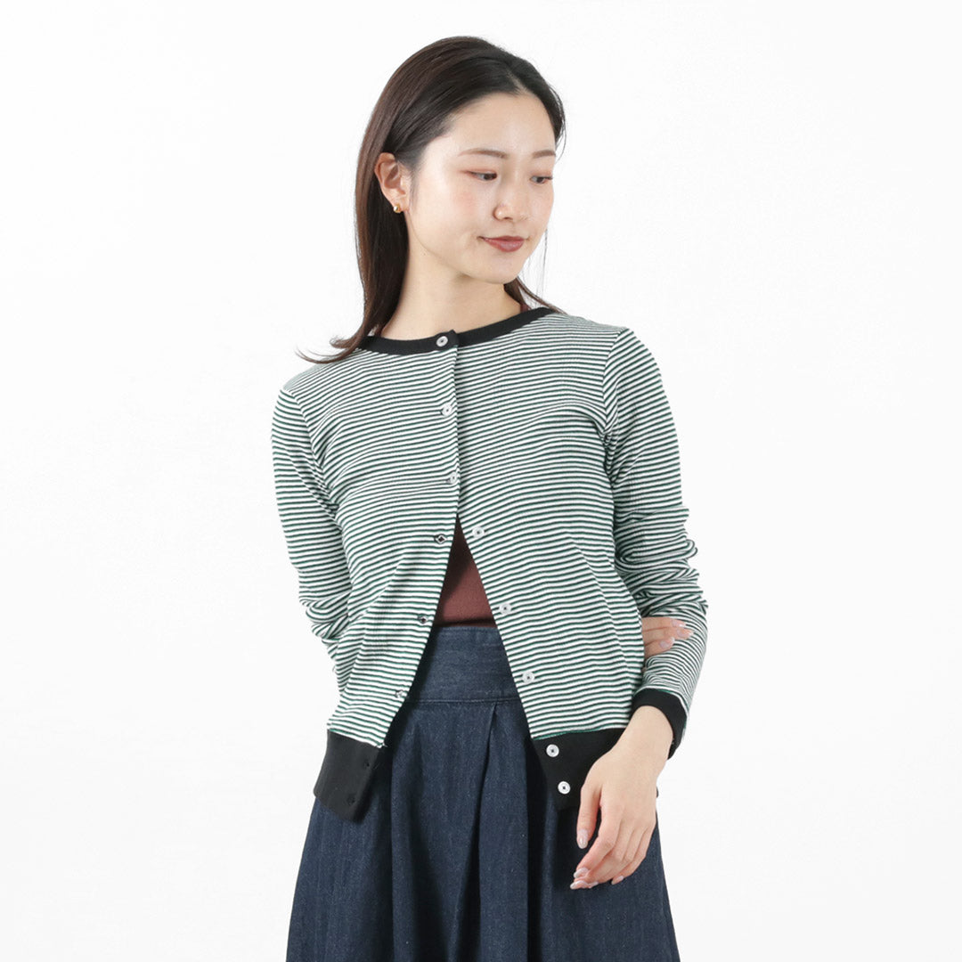 【20%OFF】MILLER(ミラー) パネルリブ ショートカーディガン