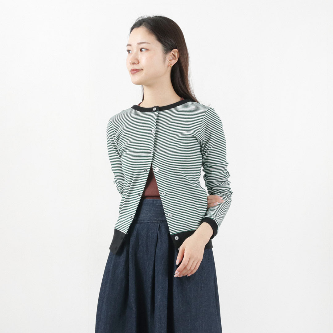 【20%OFF】MILLER(ミラー) パネルリブ ショートカーディガン