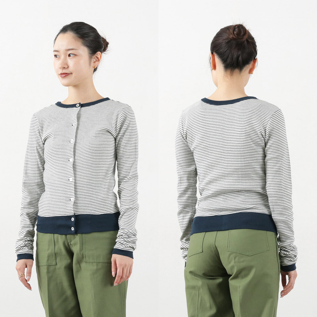 【20%OFF】MILLER(ミラー) パネルリブ ショートカーディガン