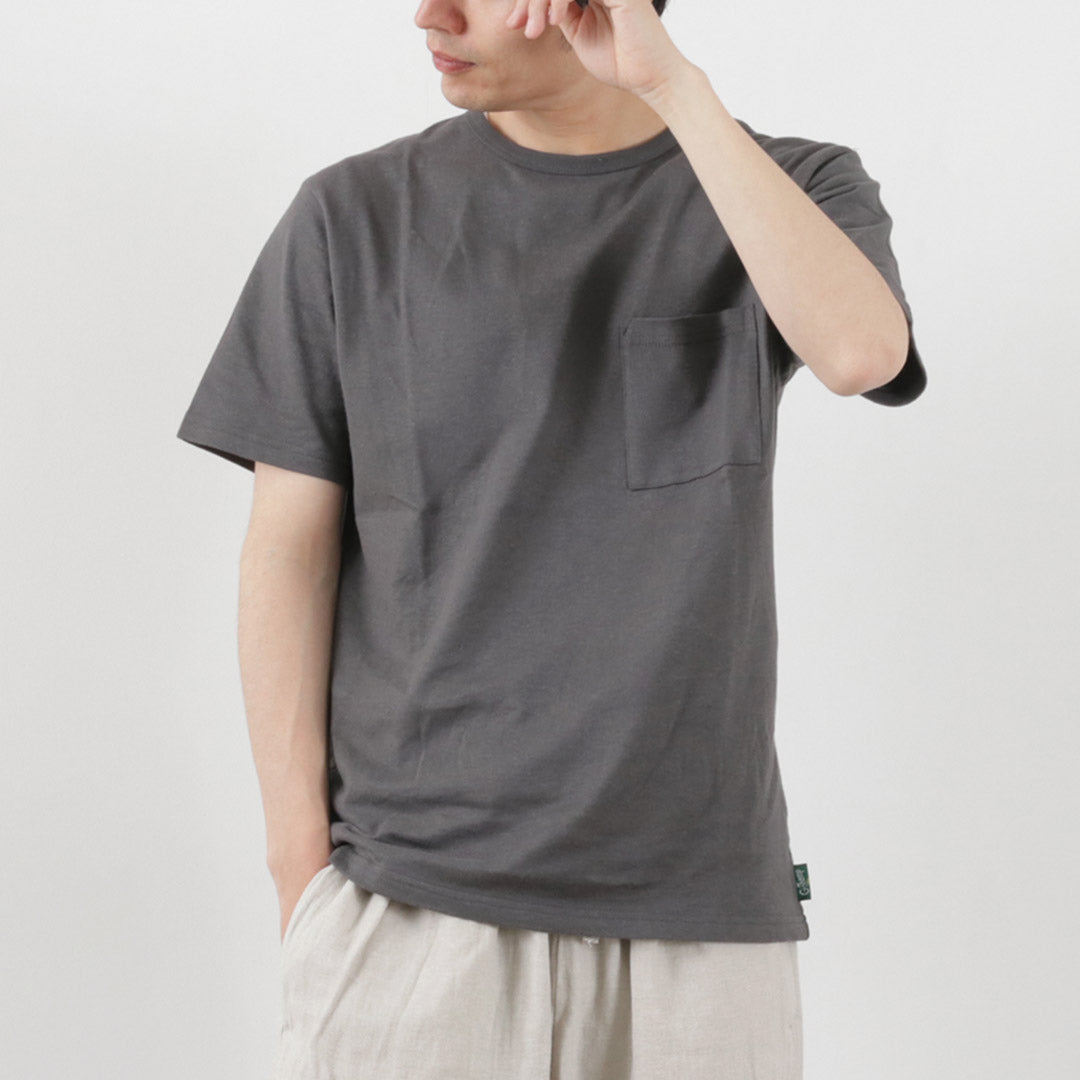 GOHEMP(ゴーヘンプ) 10oz ベーシックフィット ポケットTシャツ