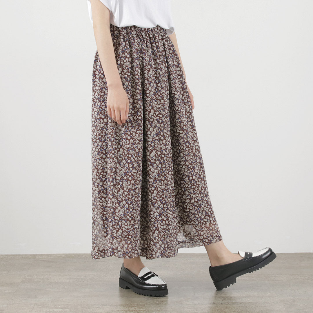 【50%OFF】KELEN(ケレン) URBE ヴィンテージフラワー ギャザー パンツ