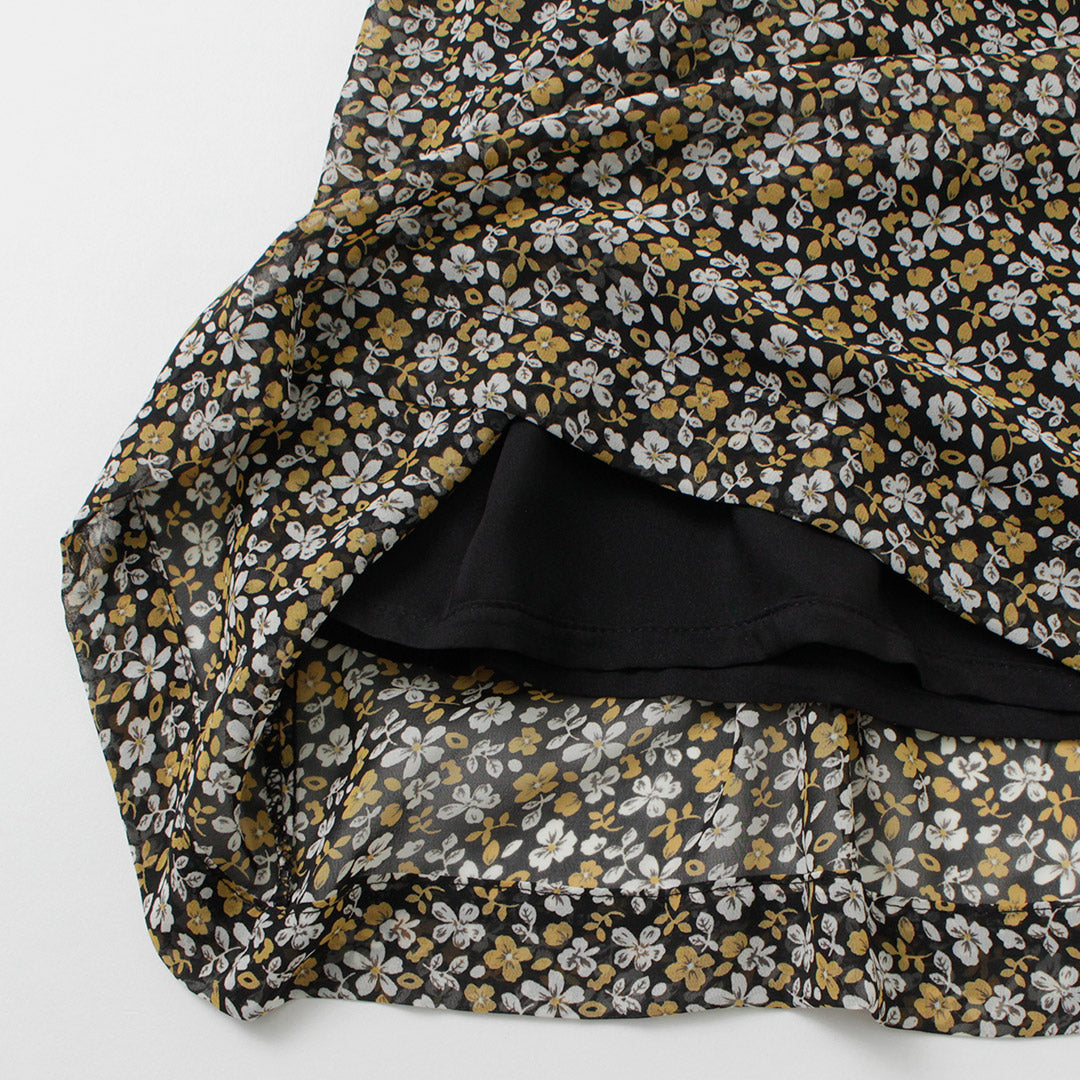 【50%OFF】KELEN(ケレン) URBE ヴィンテージフラワー ギャザー パンツ