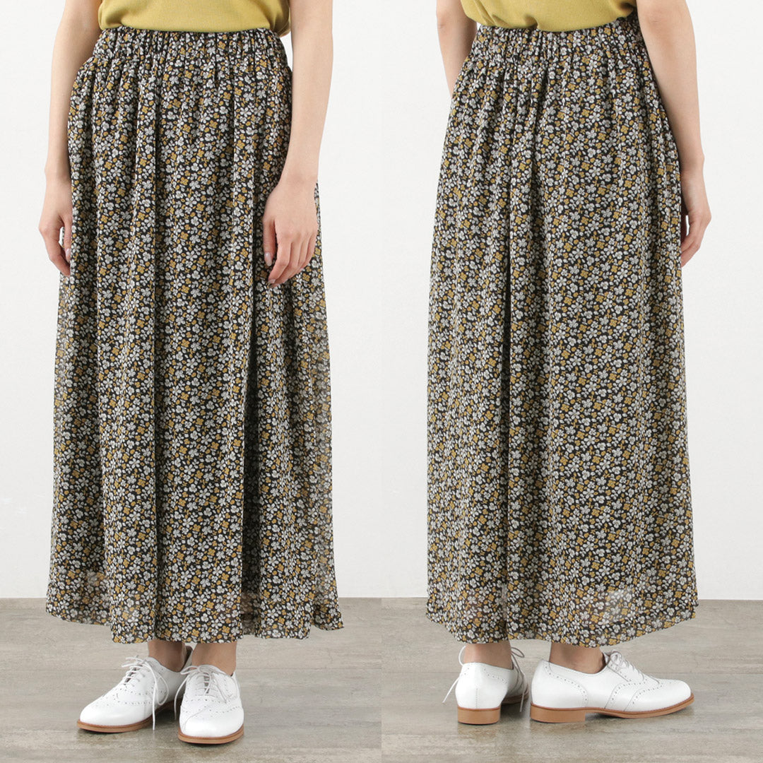 【50%OFF】KELEN(ケレン) URBE ヴィンテージフラワー ギャザー パンツ