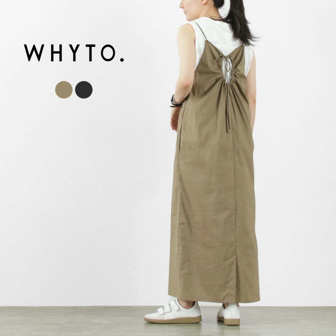 【50%OFF】WHYTO.(ホワイト) バックサークル ドレス