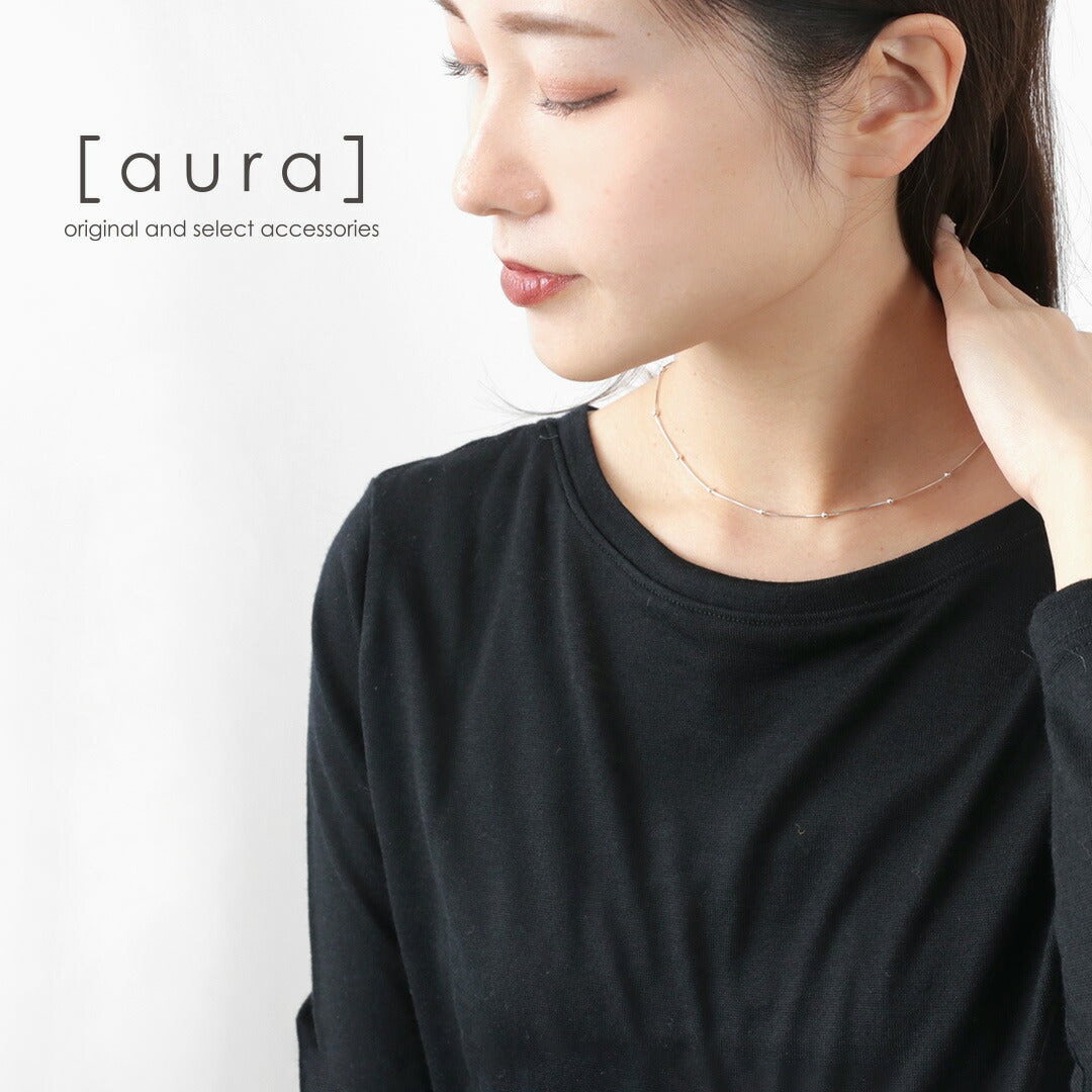 【20%OFF】aura(オーラ) ドットスネーク ネックレス